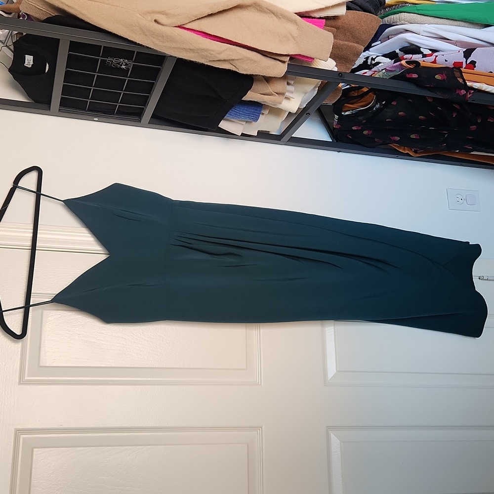 Shona Joy Core Cocktail Dress in Seaweed Green Size 10 - Picture 13 of 14